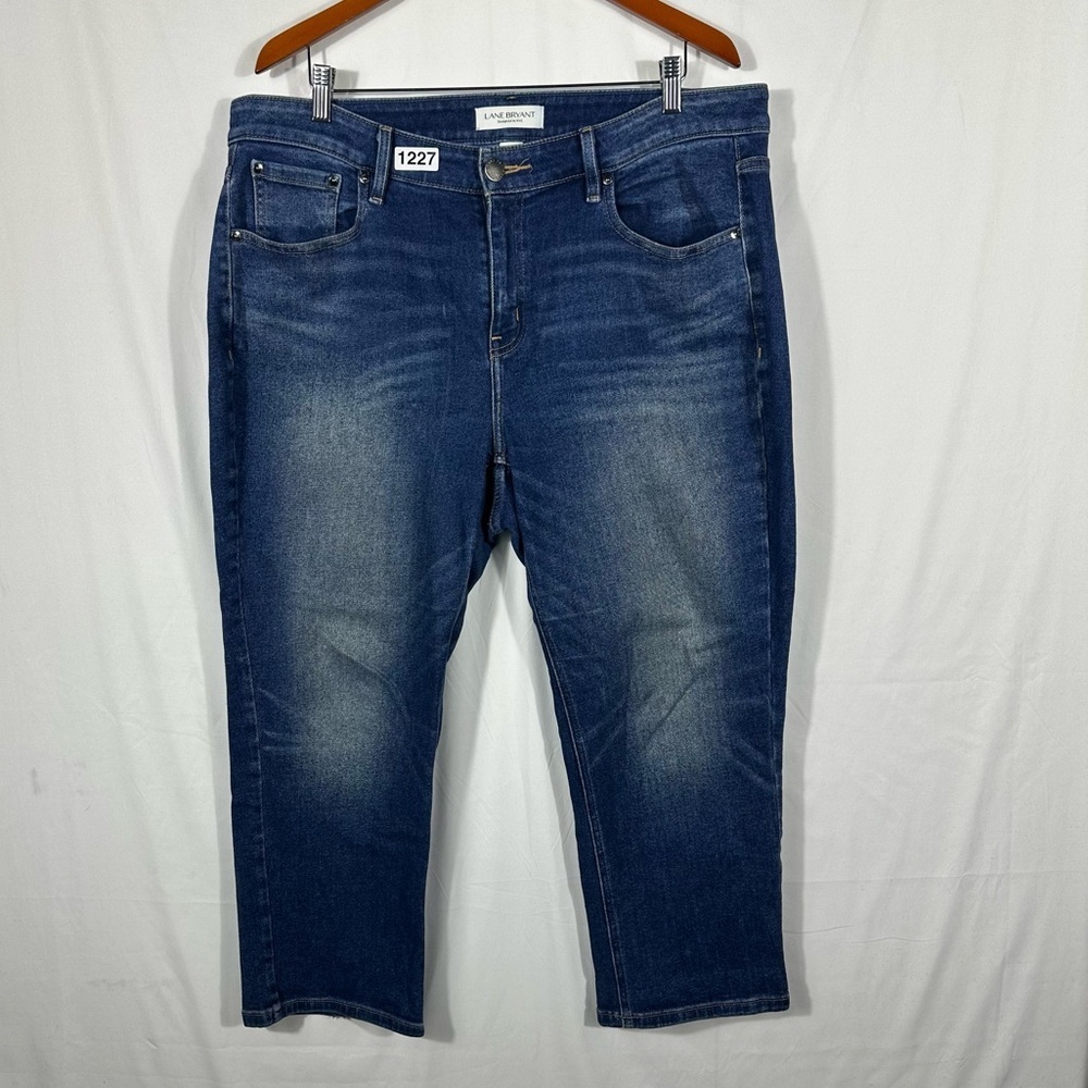 Lane Bryant High Rise Essential Stretch Straight Crop Jeans Women’s Size 18